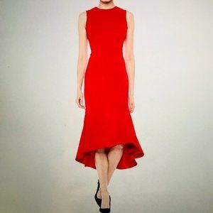 Calvin Klein Sleeveless Hi-Low Flounce Hem